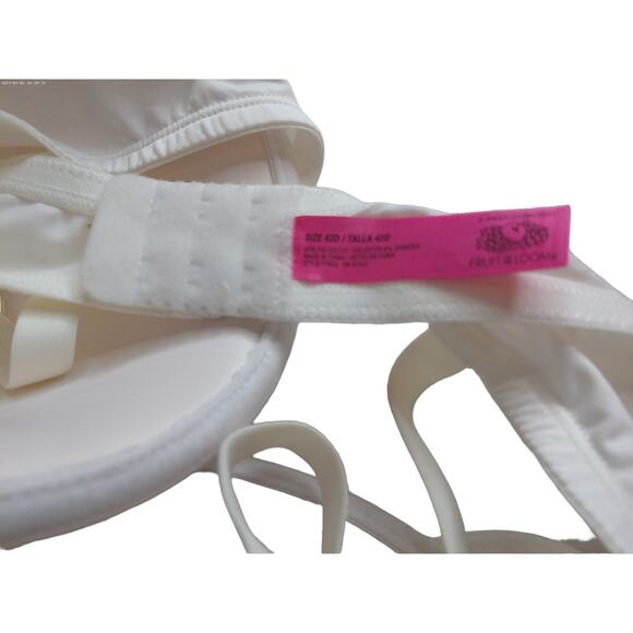 Fruit of the Loom Heart Studded Bra & Dreamfit Bra Size 42D SET OF 2 - Picture 7 of 9